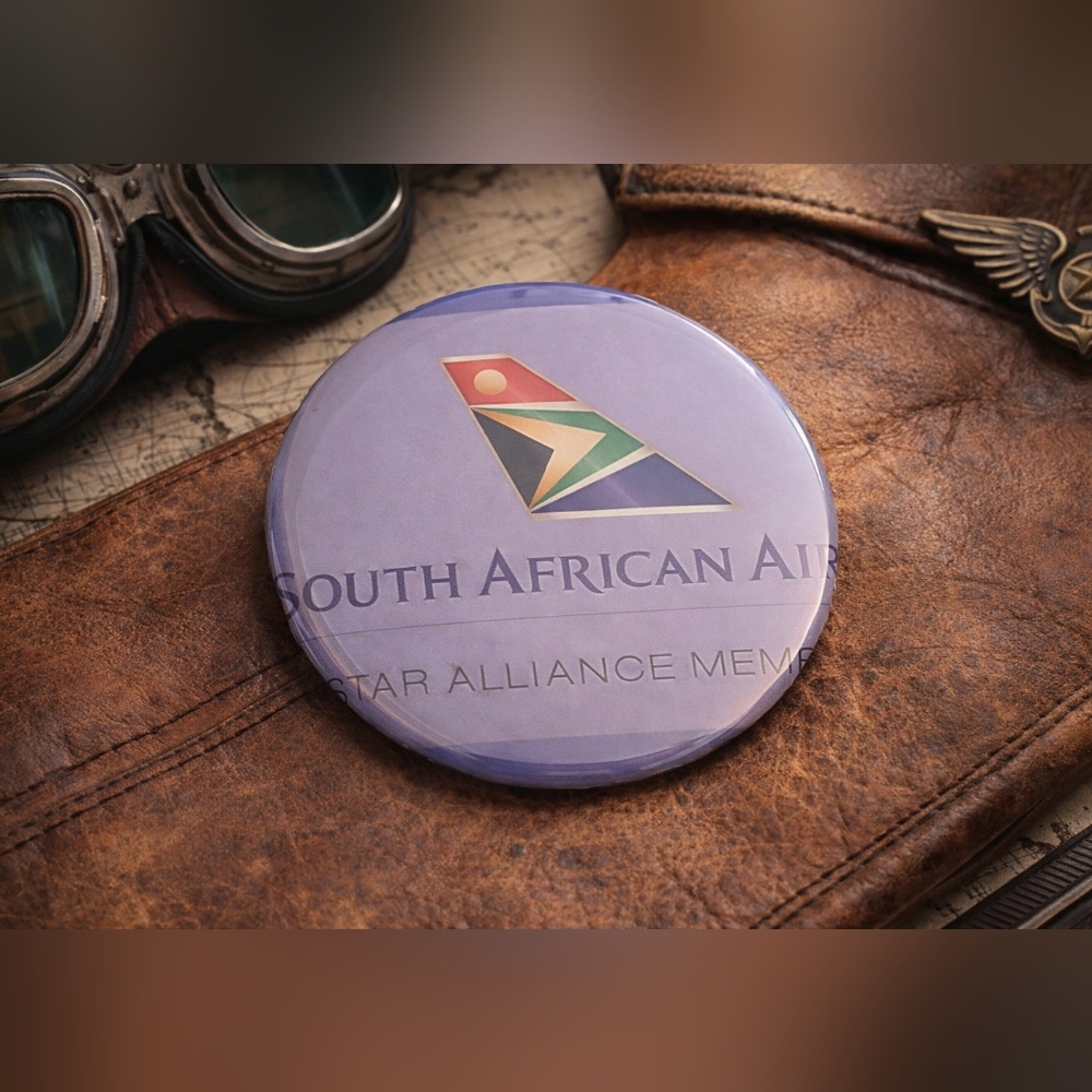 South African Air Airways Amenity Pocket Lipstick Mirror